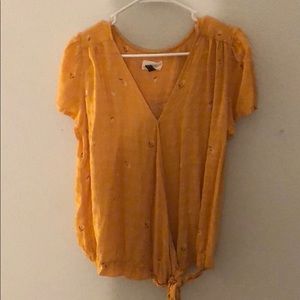 Mustard blouse size XL